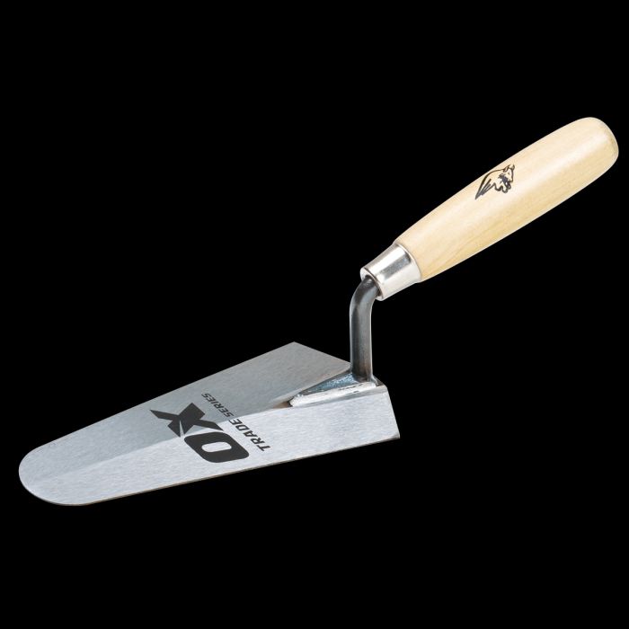 Product image with black backdrop of gauging trowel.