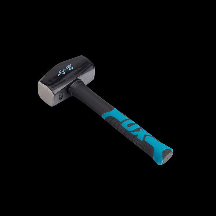 Product image with black backdrop of a club hammer.